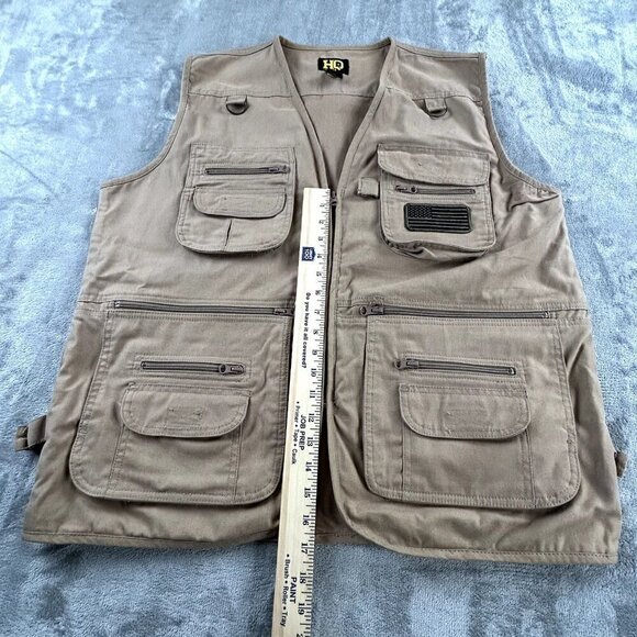 HQ Issue Vest Men's Large Khaki Concealment Carry Tactical Hunting Vest Gorpcore - Picture 3 of 11